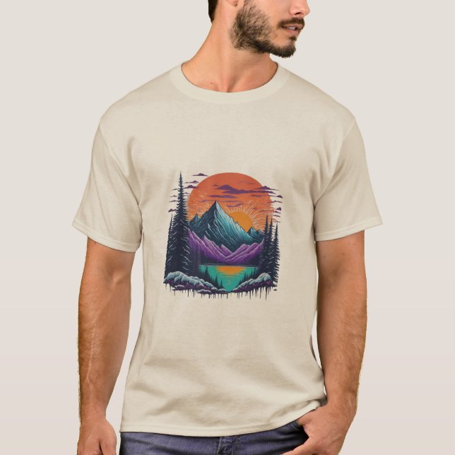 Tranquilidade em Frost - Uma Camisa T de Paisagem  (Frente)