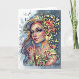 Tranquilo Grace Dobrou o Cartão de Saudação Fae Fa