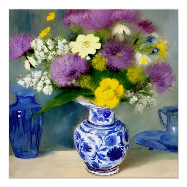 Tranquilo Vase das Flores Impressão (Frente)