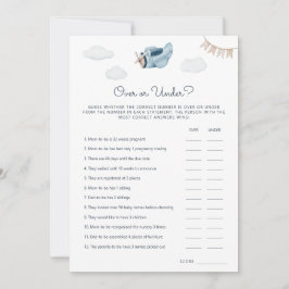 Transferível sobre ou Sob Cartão de Jogo