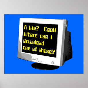 Transfira um humor engraçado do poster da vida