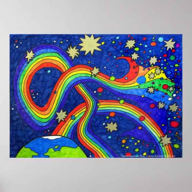 Transformação em Poster azul (Frente)