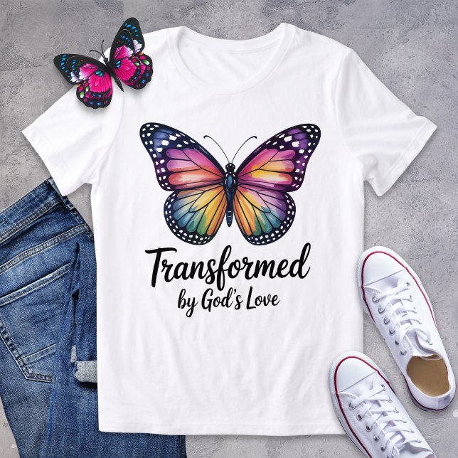 Transformada pela Camisa da Borboleta do Amor de D (Criador carregado)