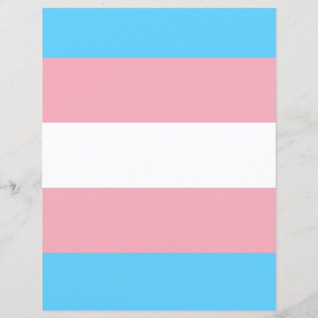 Transgender Flag Papier (Frente)