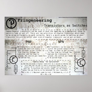 "Transistor como poster dos interruptores"