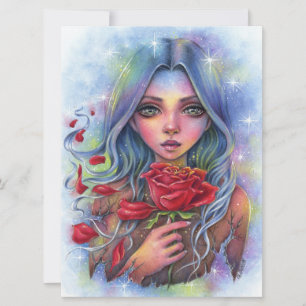 Transition Rosa Stars Fairy Fantasy Womy Art Card