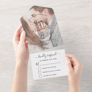 Transparent Photo Wedding Simple Modern