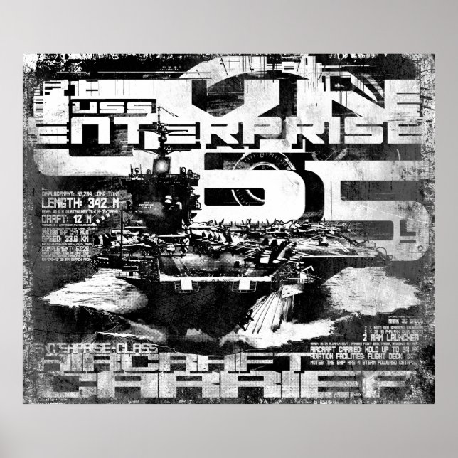 Transportadora aérea Enterprise Poster (Frente)