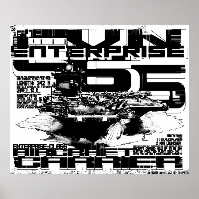 Transportadora aérea Enterprise Poster (Frente)