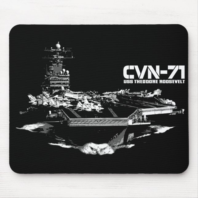 Transportadora aérea Theodore Roosevelt Mousepad (Frente)