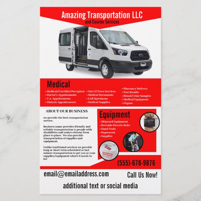 Transportadora Company Flyer (Frente)
