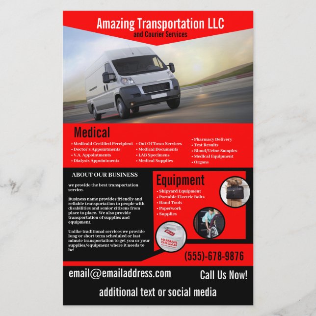 Transportadora Company Flyer (Frente)