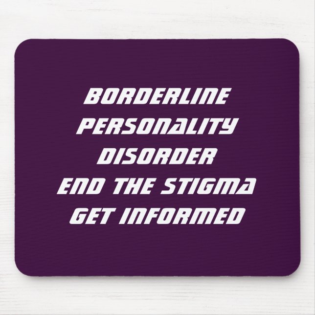 Transtorno de personalidade Mousepad da fronteira (Frente)
