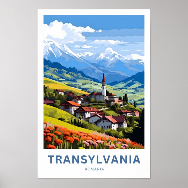Transylvania Romênia Viagem Impressão (Frente)
