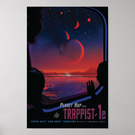 TRAPPIST-1e Poster Exoplanetário