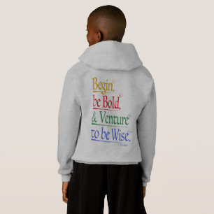 Traseira - Corás Magro - Crianças Pullover Hoodie