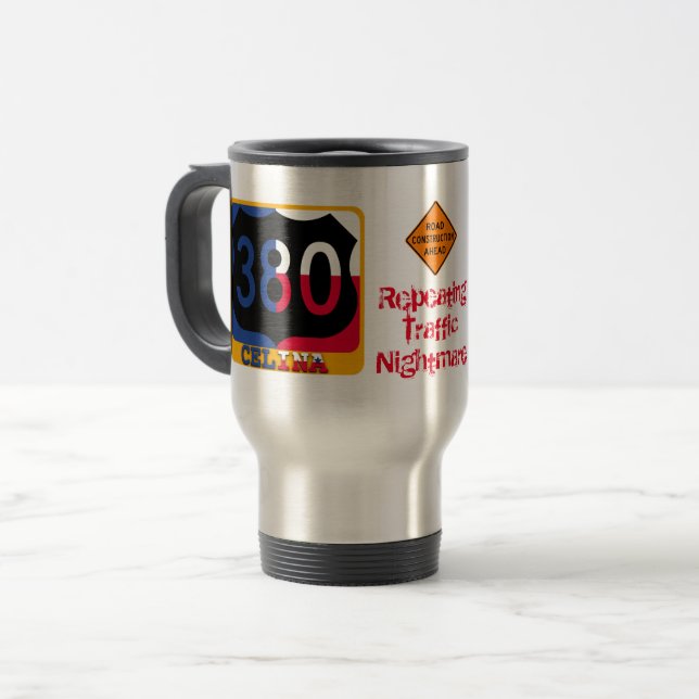Trasto Hwy 380, Celina, TX, Caneca de viagem (Frente Esquerda)