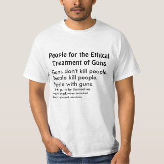 Tratamento ético do t-shirt das armas