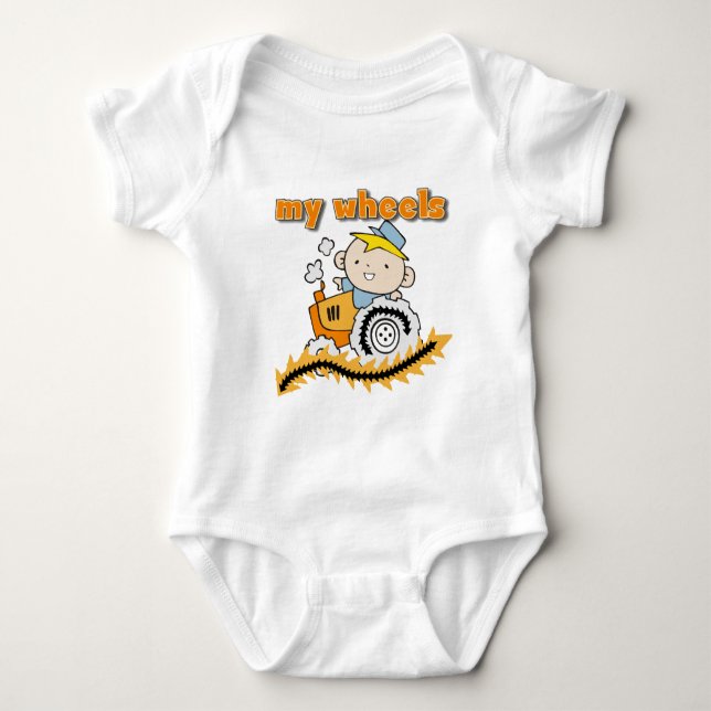 Trator meus camiseta e presentes das rodas (Frente)