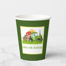 Trator verde | Decoração da Festa de aniversário d