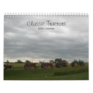 Tratores Clássicos Calendário Personalizável