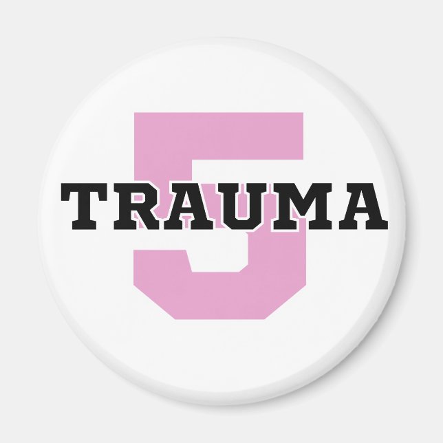 Trauma 5 íman em círculo pequeno (Frente)