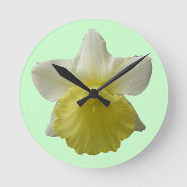 Trava O Relógio De Parede Daffodil (Frente)