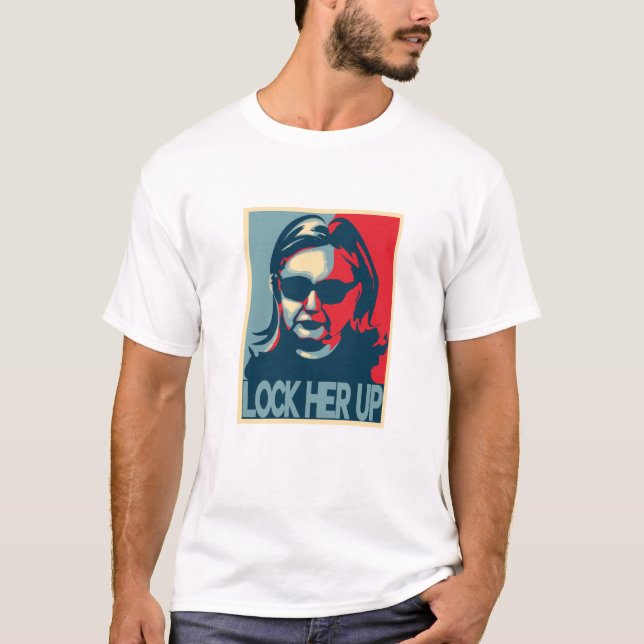 TRAVE SEU t-shirt ASCENDENTE de Anti-Hillary (Frente)