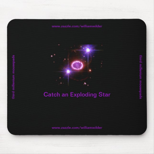 Trave uma estrela de explosão Mousepad (Frente)