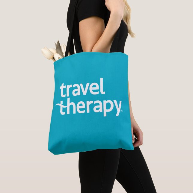 Travel Therapy Tote Bag | Travel Bag  (Close Up)