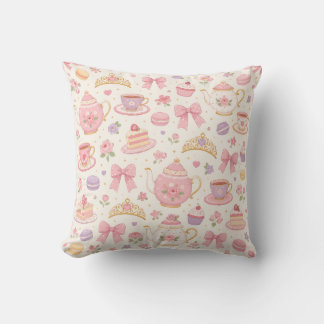 Travessa de Chá Floral Vintage e Almofada de Padrã