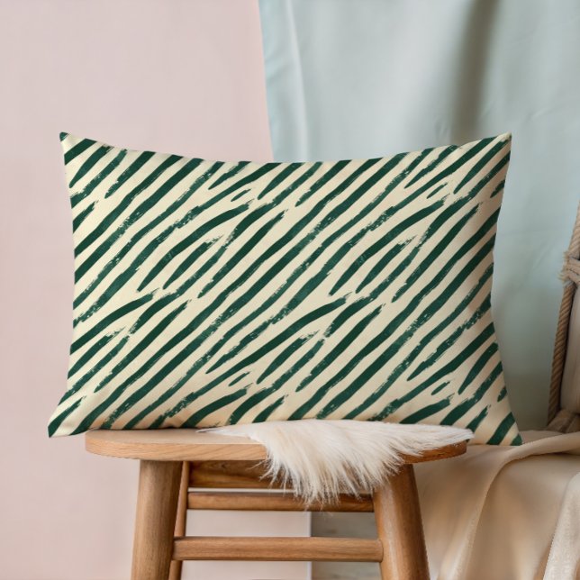Travessa Ritmo Esmeralda Moderna Almofada Lombar A (A simple lumbar pillow can transform an entire room)