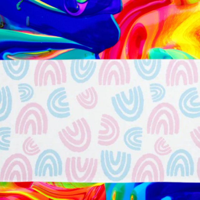 Travesseira de Orgulho Trans Arco-íris Pastel (Criador carregado)