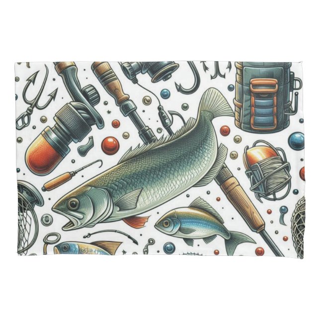 Travesseira de Peixe Lula Pescador (Frente)