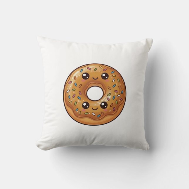 Travesseiro Almofada Kawaii Donut Caramelo Salgado (Frente)