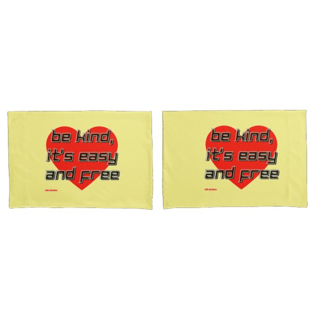 travesseiro "BE KIND,..." (Frente - conjunto)