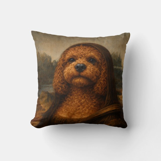 Travesseiro Cockapoo | Almofada Engraçada para Ama (Frente)