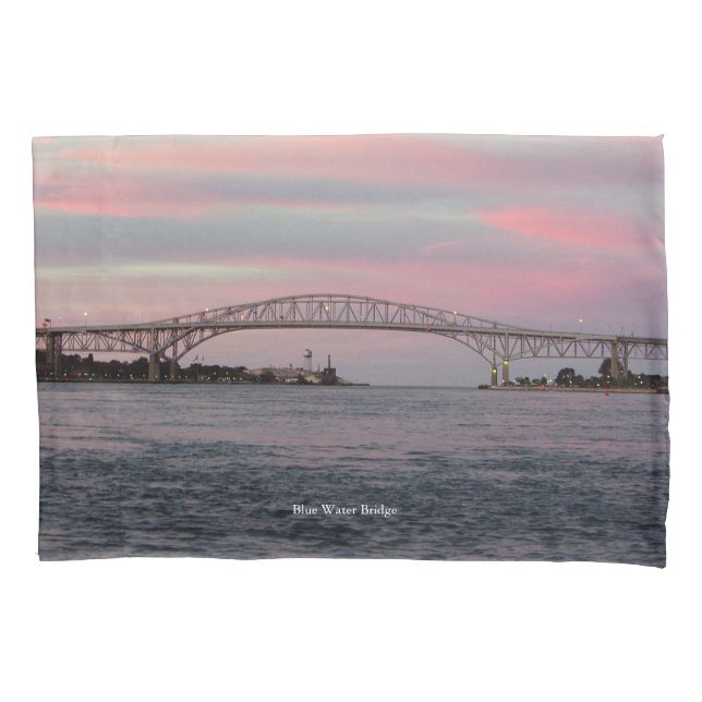 Travesseiro da ponte de água azul (Frente)