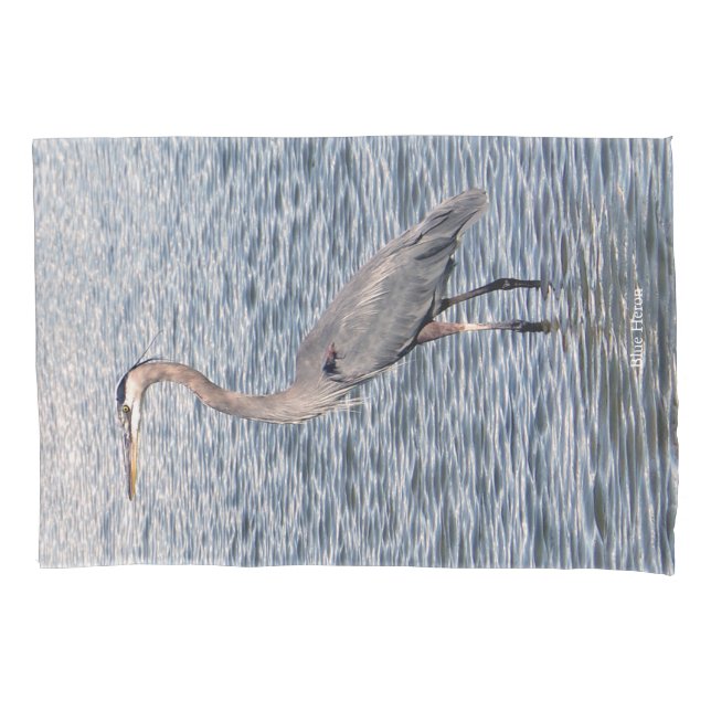 Travesseiro de água de Heron Azul (Frente)