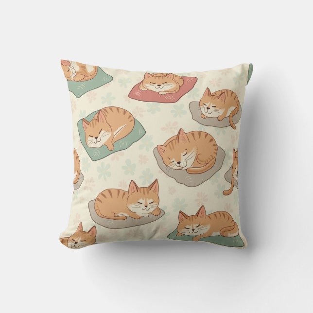 travesseiro de almofada de gato (Frente)
