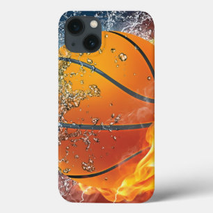 Travesseiro de arremesso de basquete em chamas