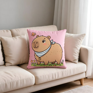 Travesseiro de Capivara Fofa | Almofada de Lançame