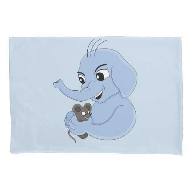 Travesseiro de desenho animado de um rapaz elefant (Frente)