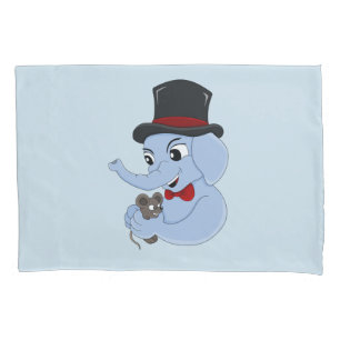 Travesseiro de desenho animado de um rapaz elefant