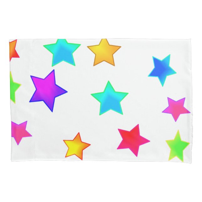Travesseiro de Estrelas Coloridas (Frente)