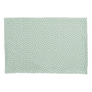 Travesseiro de Pontos de Aquarela Verde Cameo