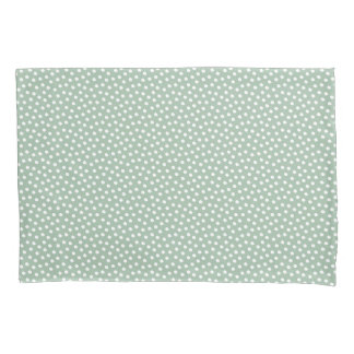 Travesseiro de Pontos de Aquarela Verde Cameo