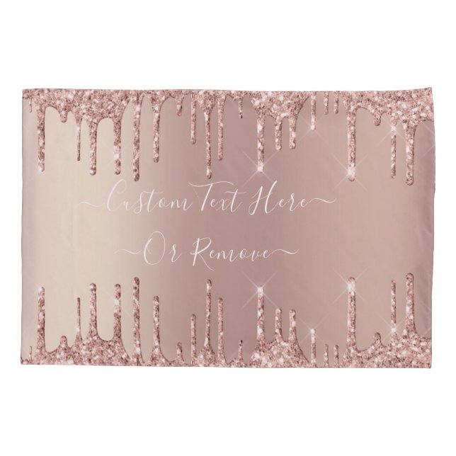 Travesseiro De Texto Personalizado Com rosa Dourad (Verso)