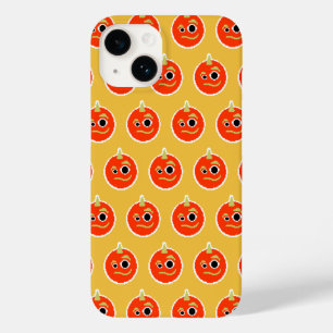 Travesseiro decorativo da face do monstro laranja