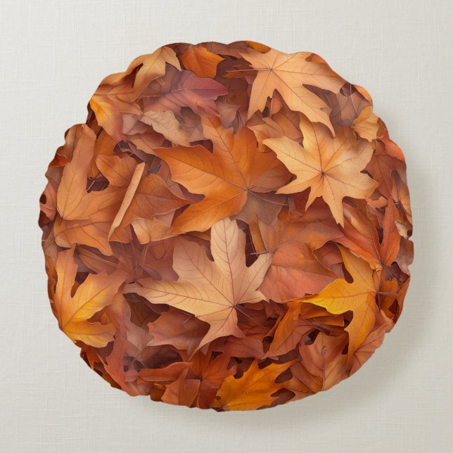 Travesseiro decorativo de 16" com almofada redonda (Frente)